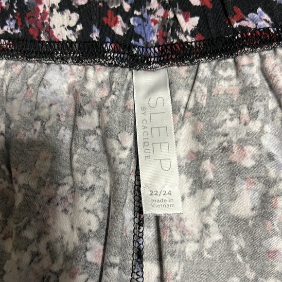 Lane Bryant Sleep by Cacique High Waisted with Tie , Wide Leg Pajama Pants - Picture 6 of 8